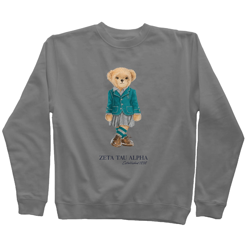 Zeta Tau Alpha Sorority Bear Sweatshirt