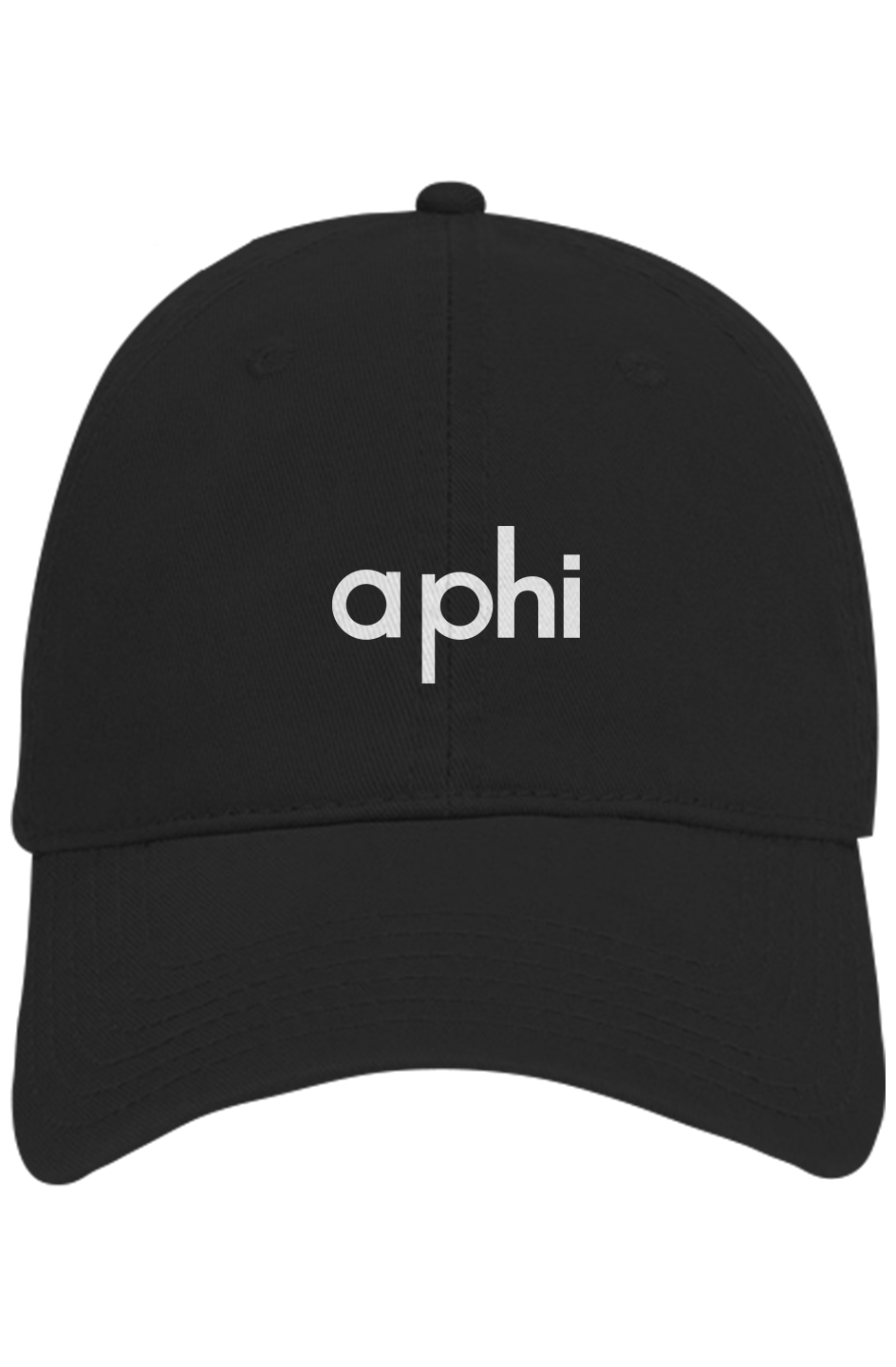 Alpha Phi White Puff Embroidered Hat