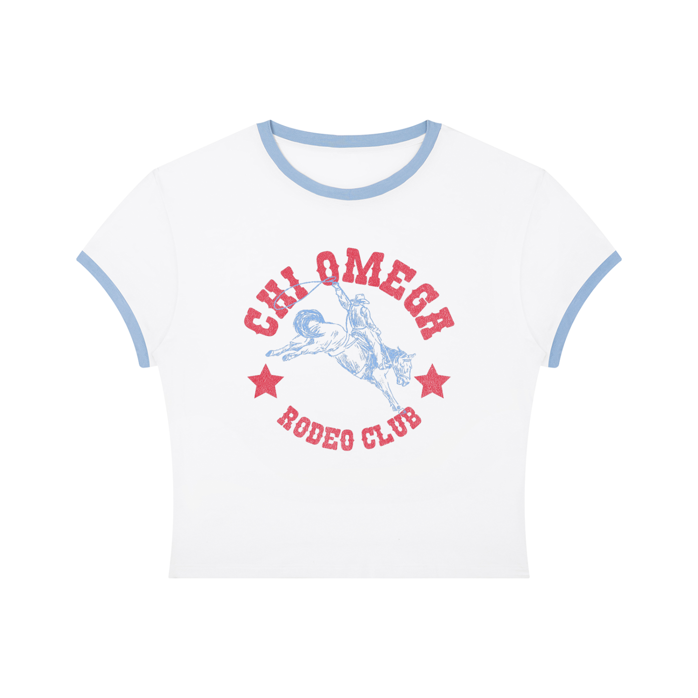 Chi Omega Rodeo Club Ringer Tee