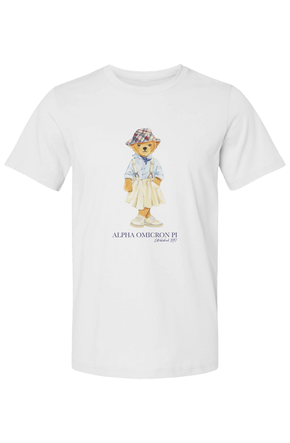 Alpha Omicron Pi Bear T Shirt