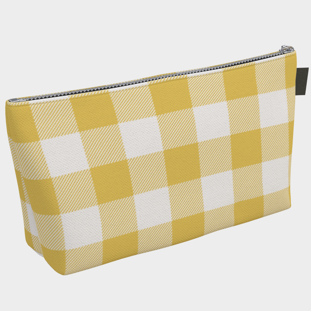 Kappa Alpha Theta Personalized Gingham Makeup Bag