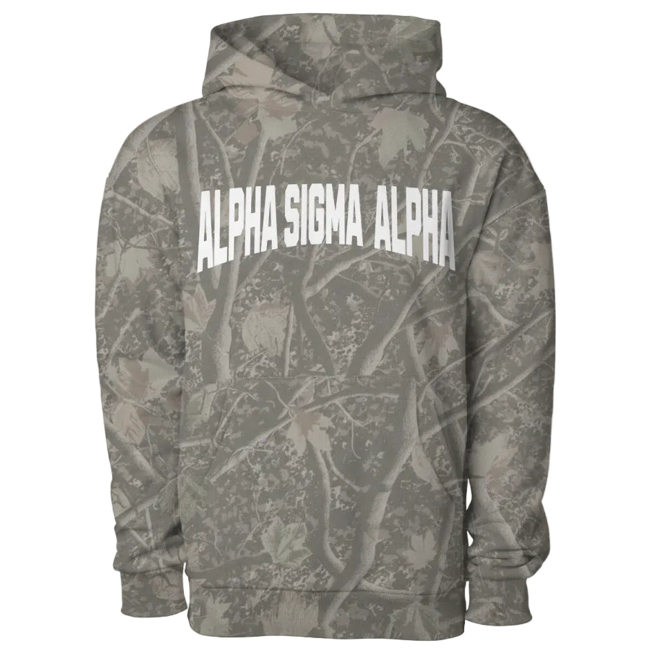 Alpha Sigma Alpha Camo Heavyweight Hoodie