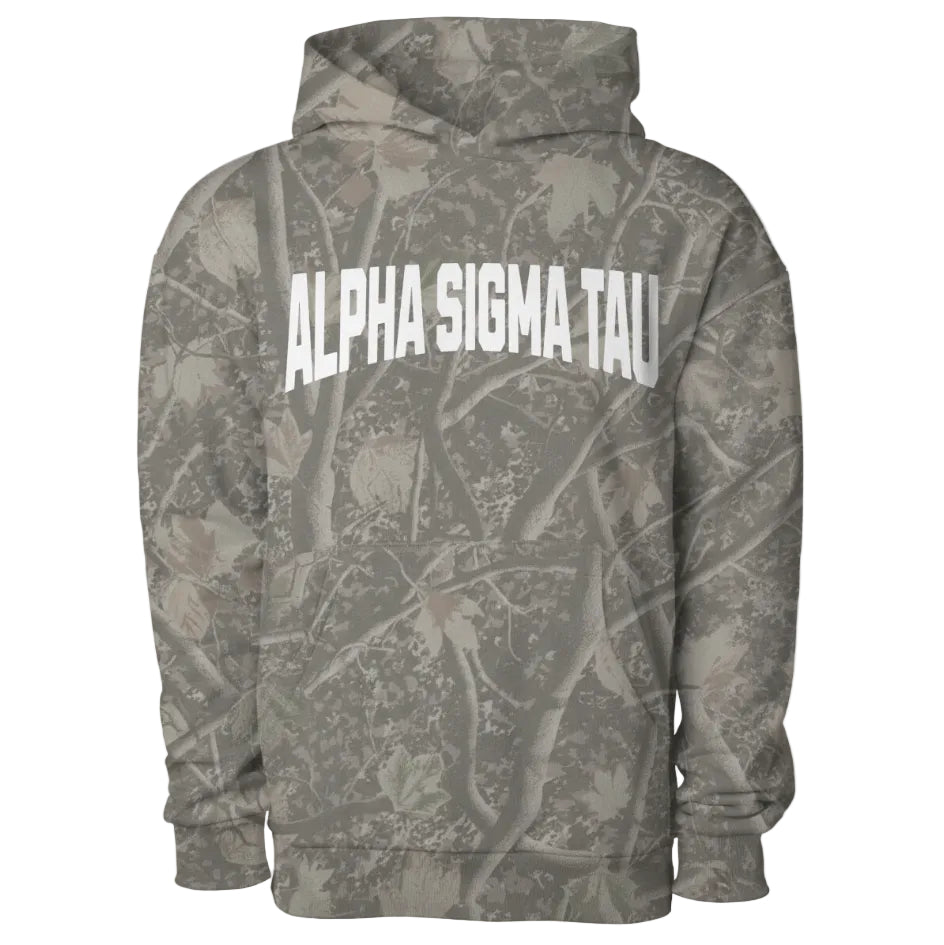 Alpha Sigma Tau Camo Heavyweight Hoodie