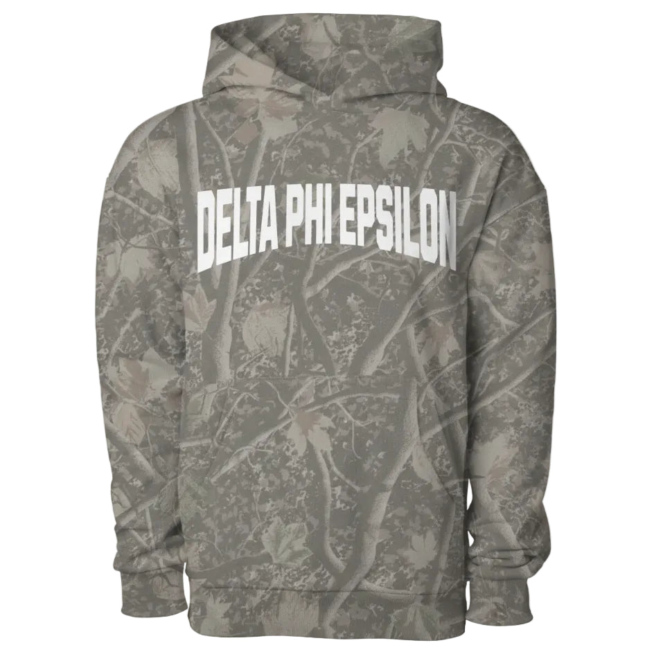 Delta Phi Epsilon Camo Heavyweight Hoodie