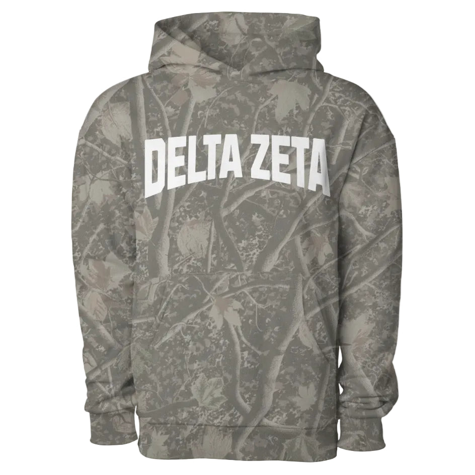 Delta Zeta Camo Heavyweight Hoodie
