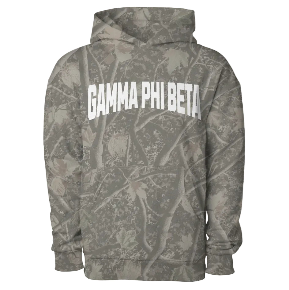 Gamma Phi Beta Camo Heavyweight Hoodie