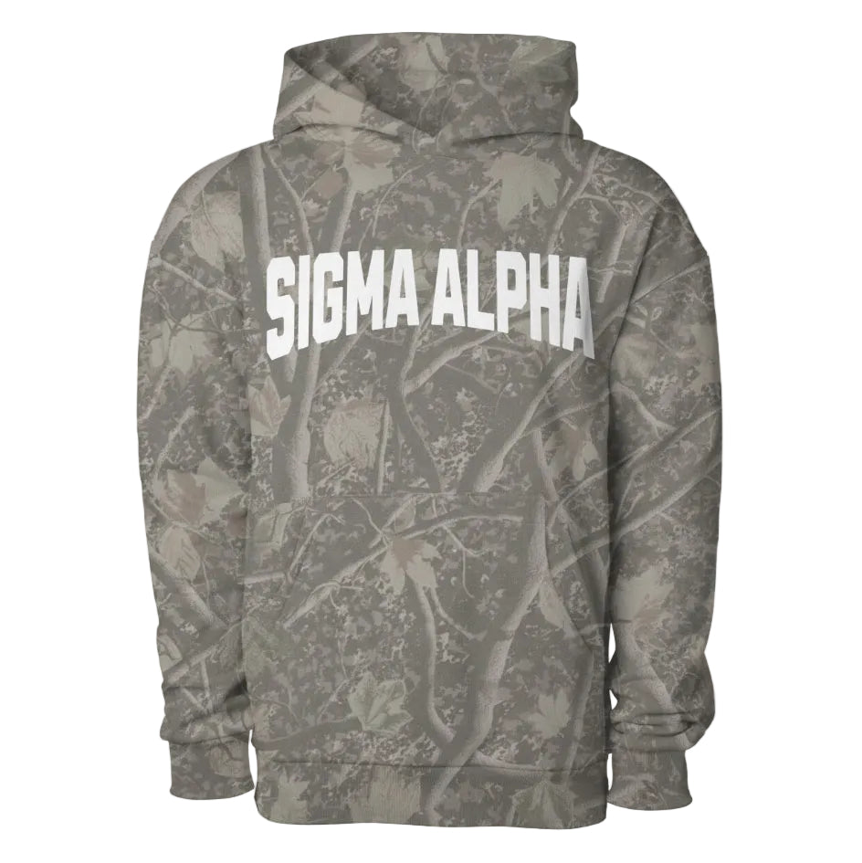 Sigma Alpha Camo Heavyweight Hoodie