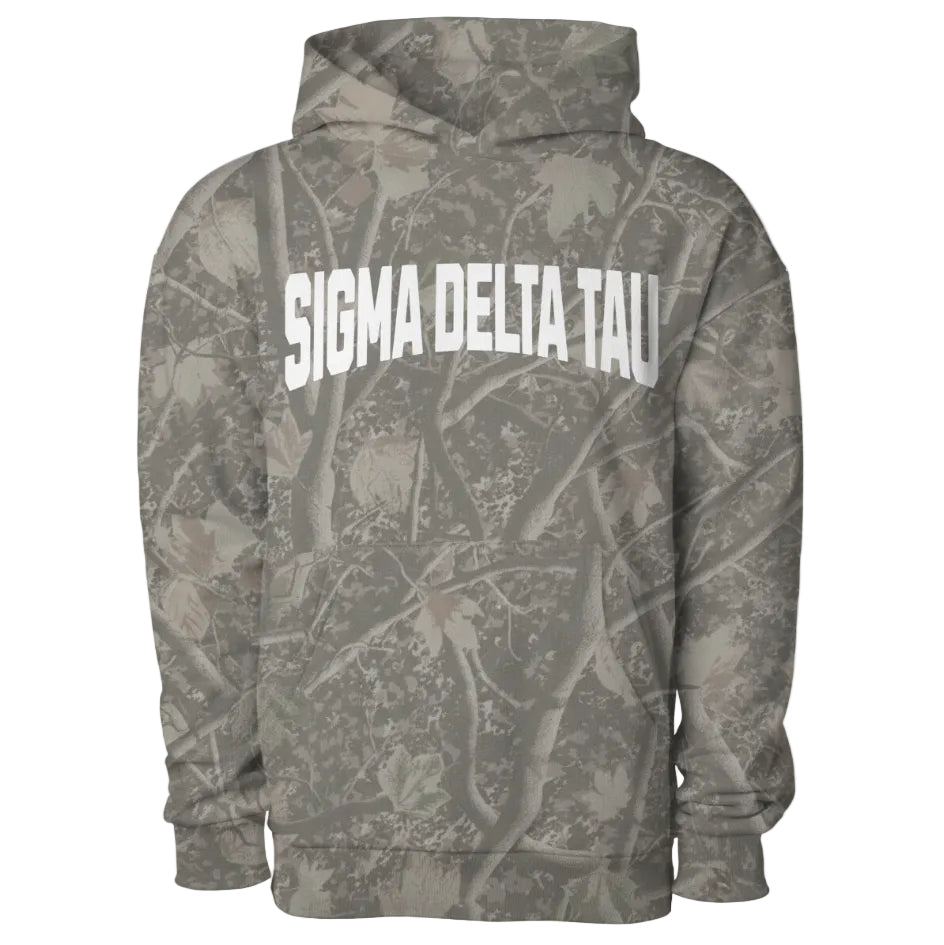Sigma Delta Tau Camo Heavyweight Hoodie