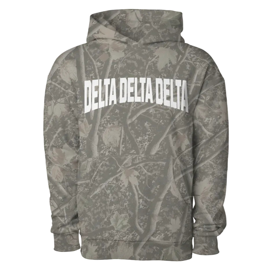 Tri Delta Camo Heavyweight Hoodie