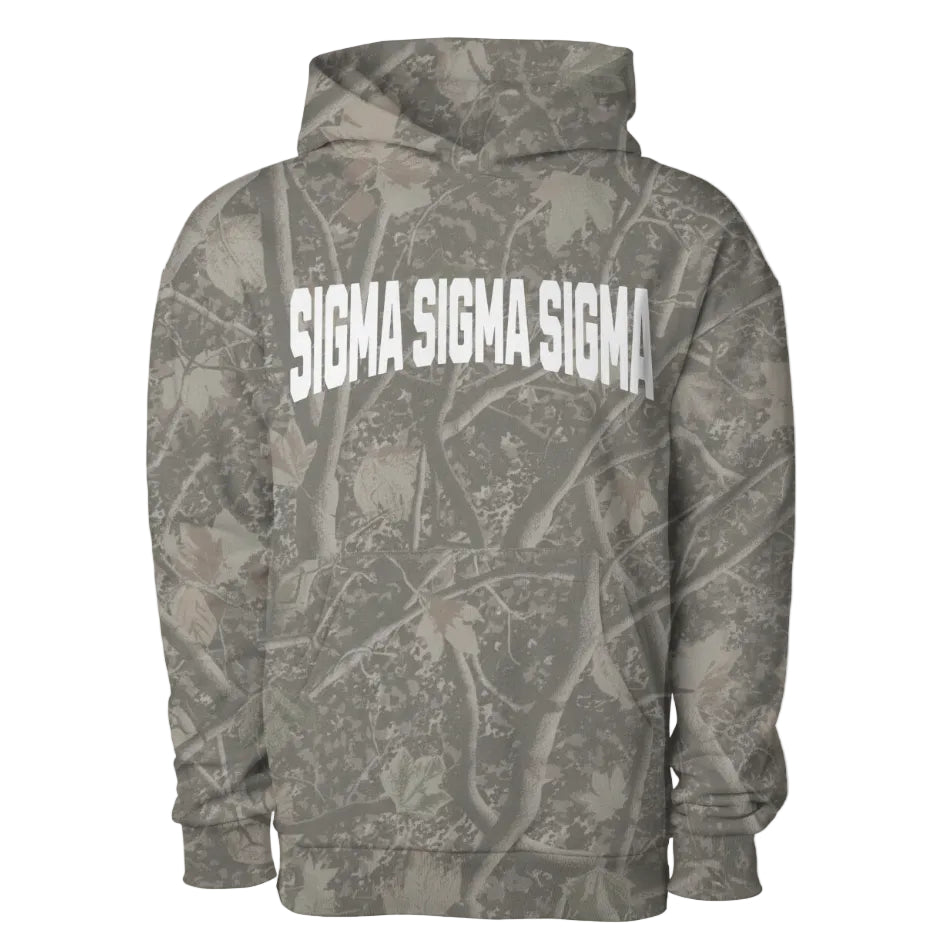 Tri Sigma Camo Heavyweight Hoodie
