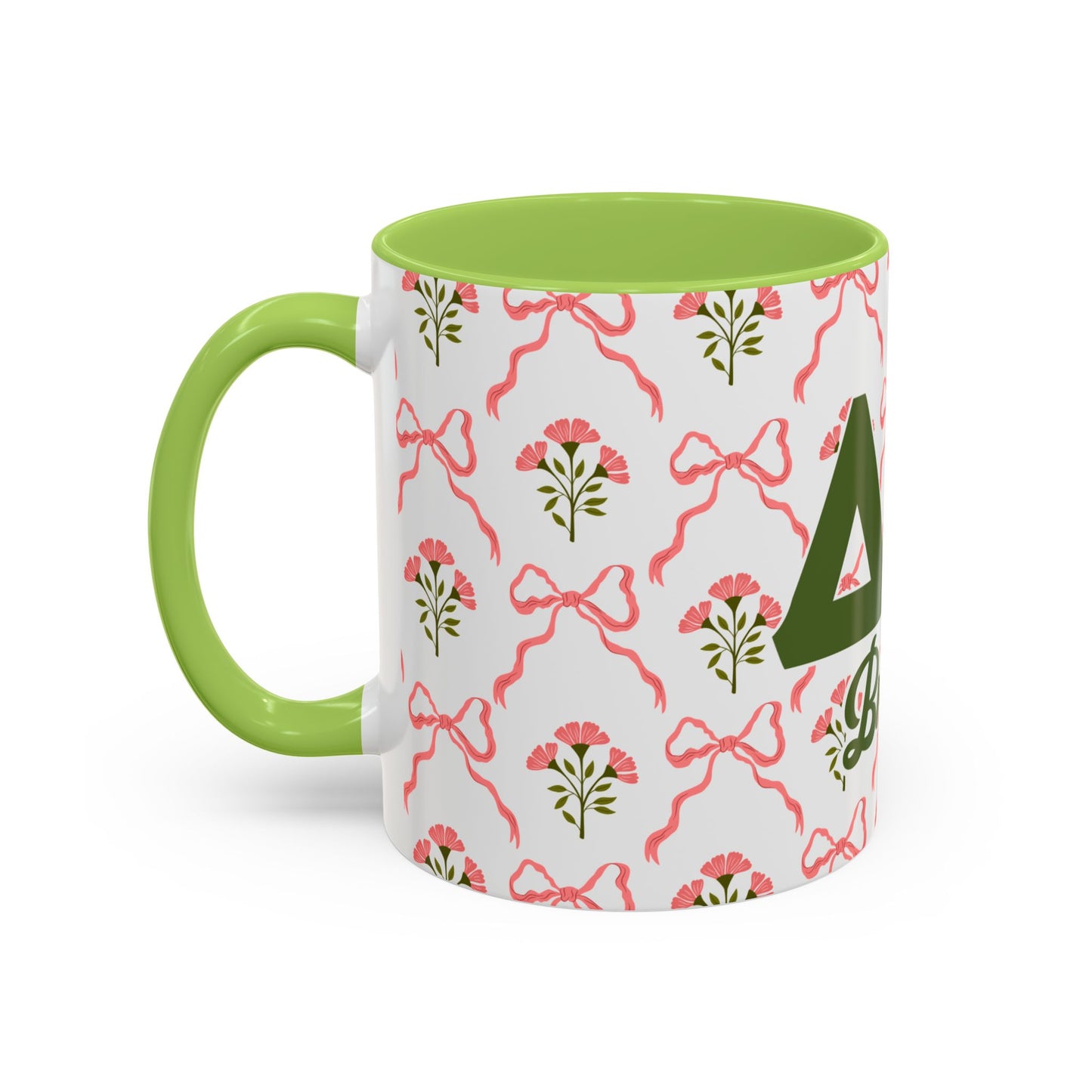 Delta Zeta Personalized Flower Mug