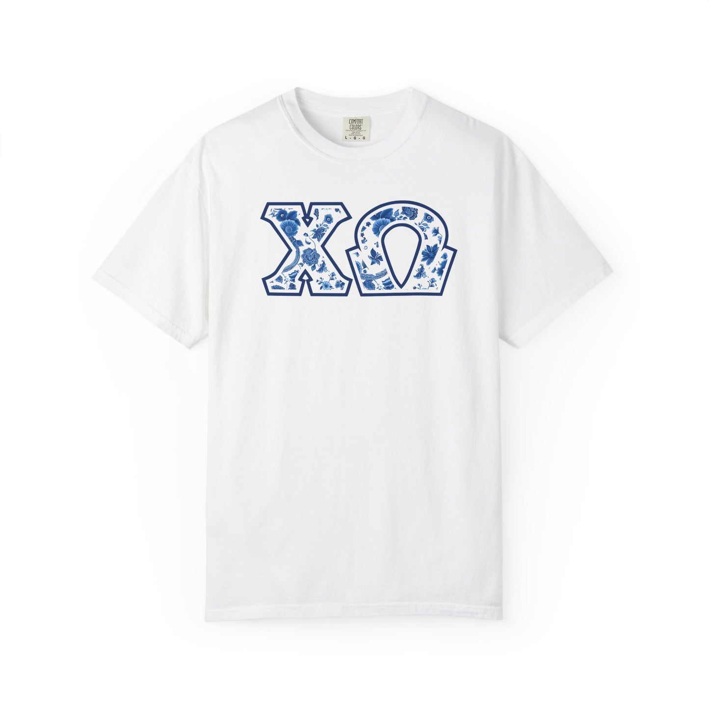 Chi Omega Blue Willow T Shirt - Ivy Society