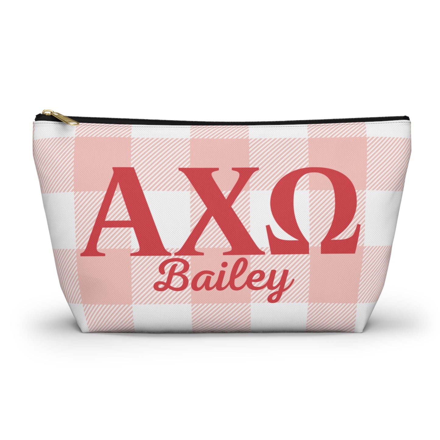Alpha Chi Omega Personalized Makeup Bag