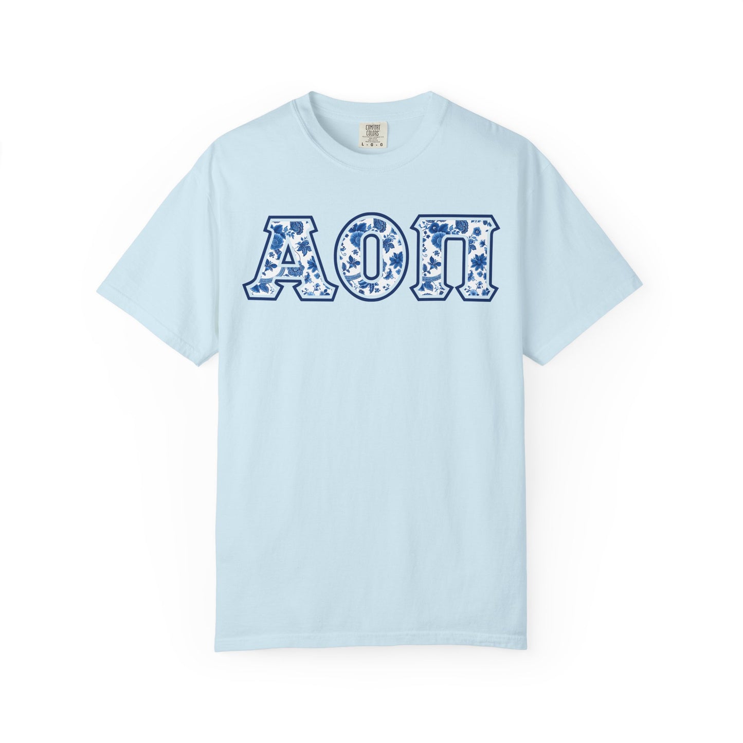 Alpha Omicron Pi Blue Willow T Shirt - Ivy Society