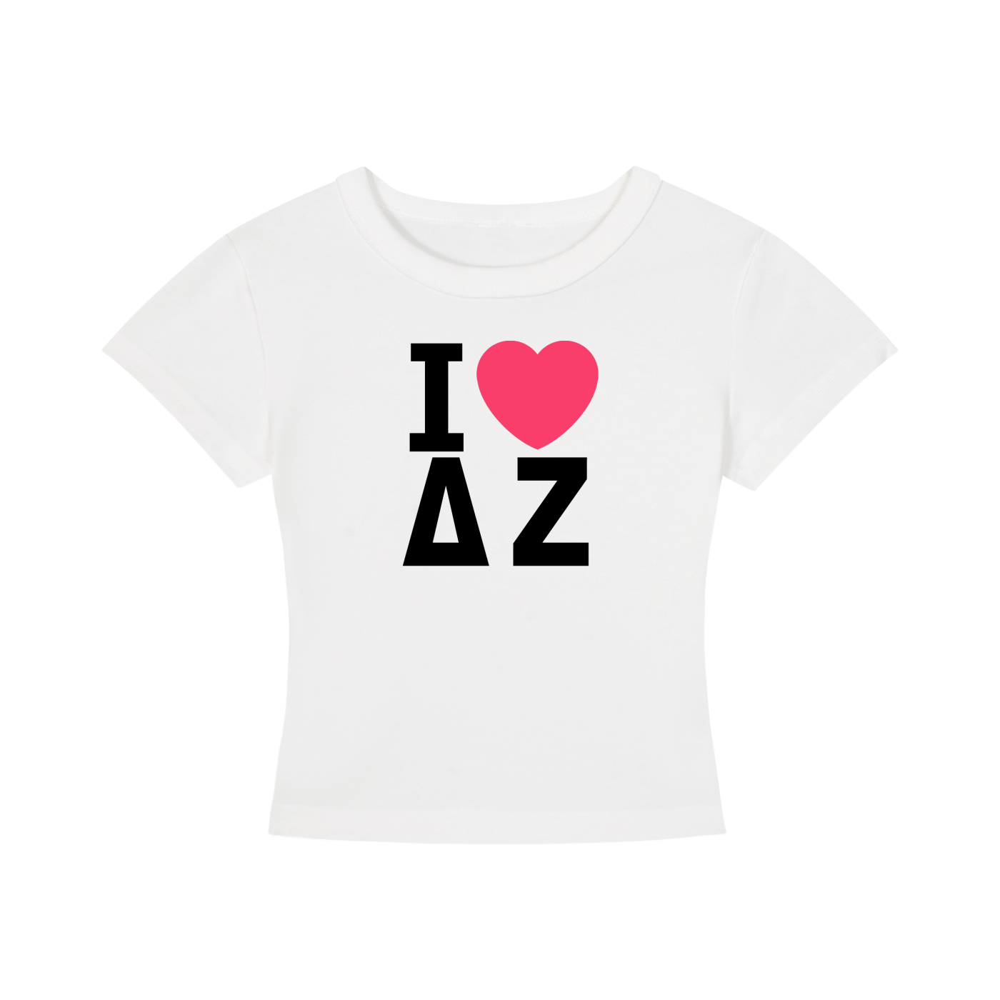 I Heart Delta Zeta Baby Tee