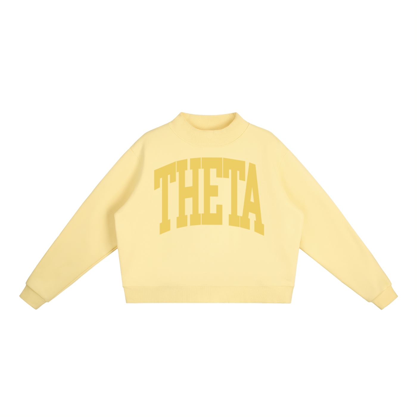 Kappa Alpha Theta Big Mock Neck Sweatshirt - Ivy Society