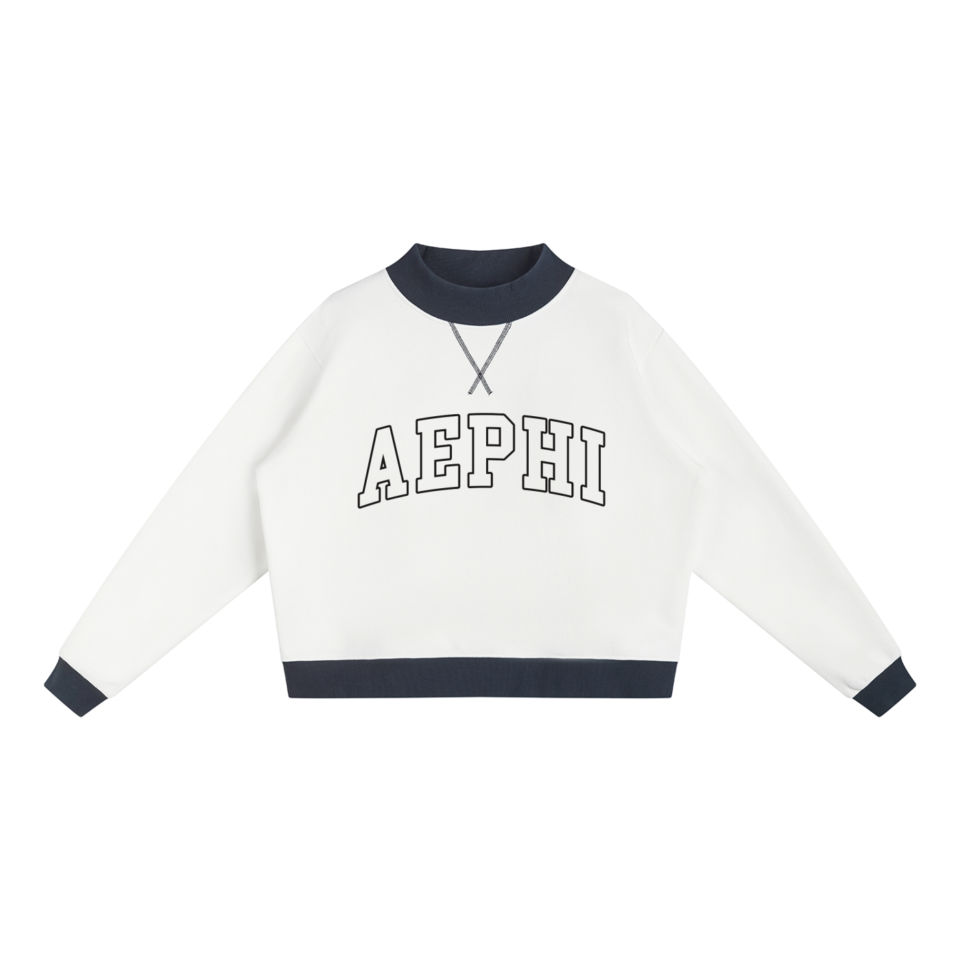 Alpha Epsilon Phi Two Tone Mock Neck Sweatshirt