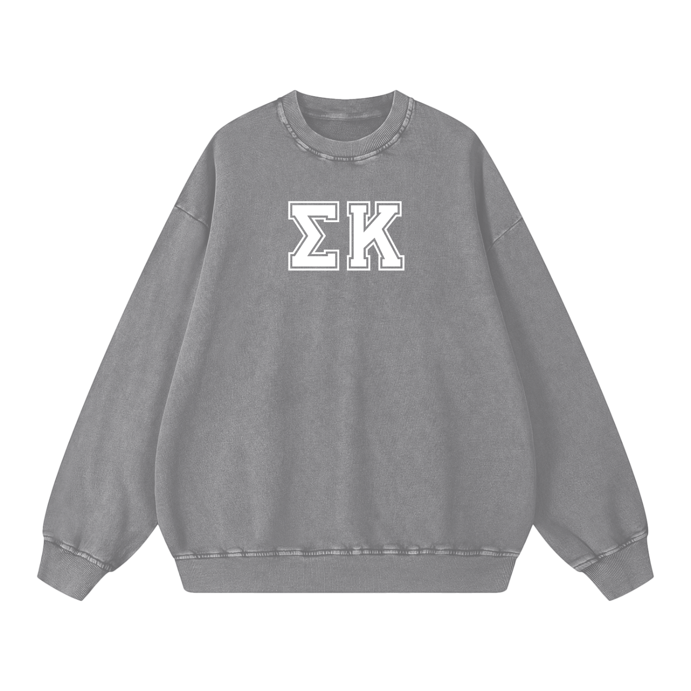 Sigma Kappa Letters Oversized Sweatshirt - Ivy Society