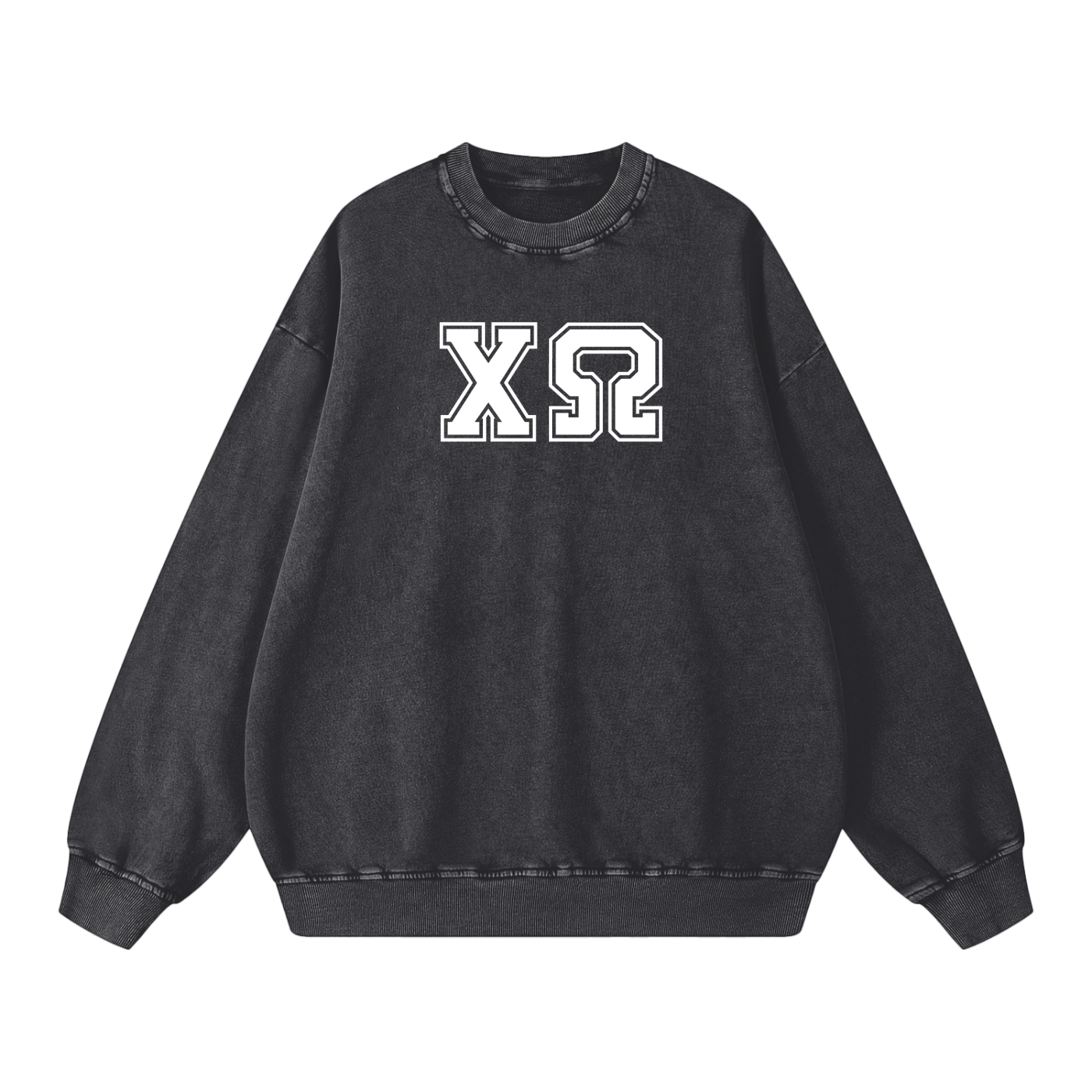 Chi Omega Letters Oversized Sweatshirt - Ivy Society