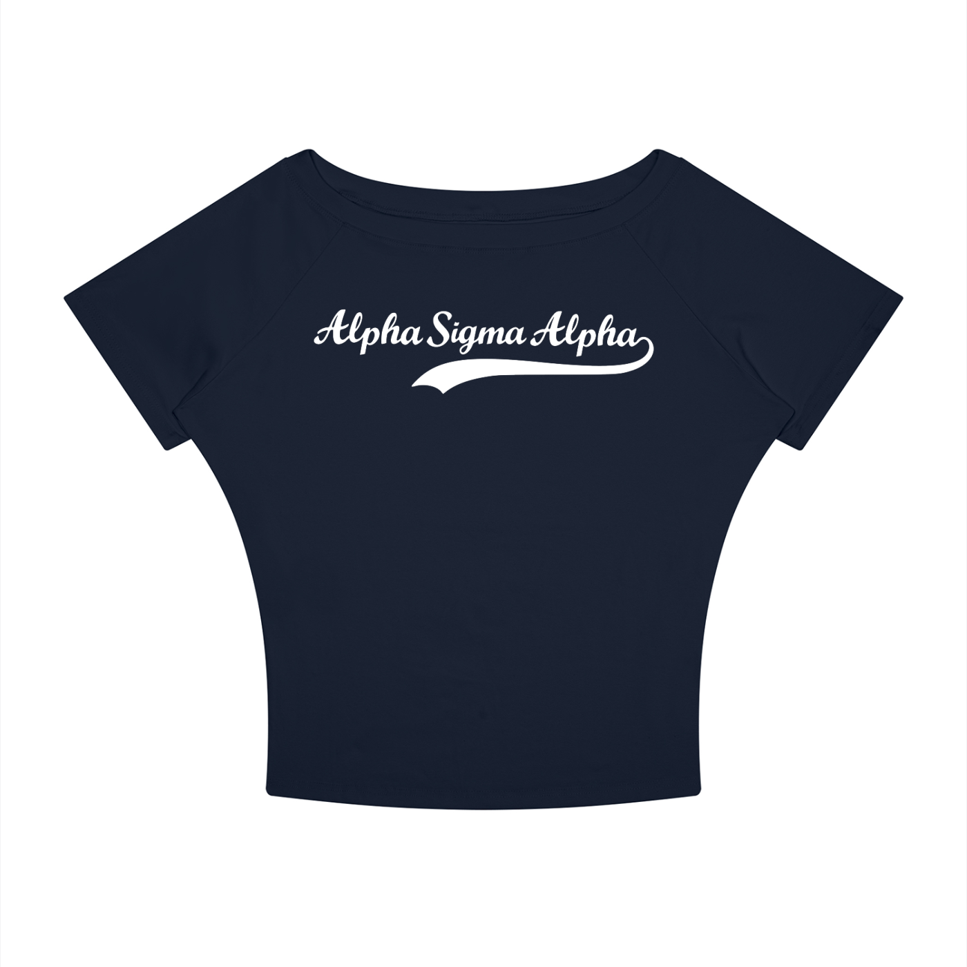 Alpha Sigma Alpha Off the Shoulder Tee