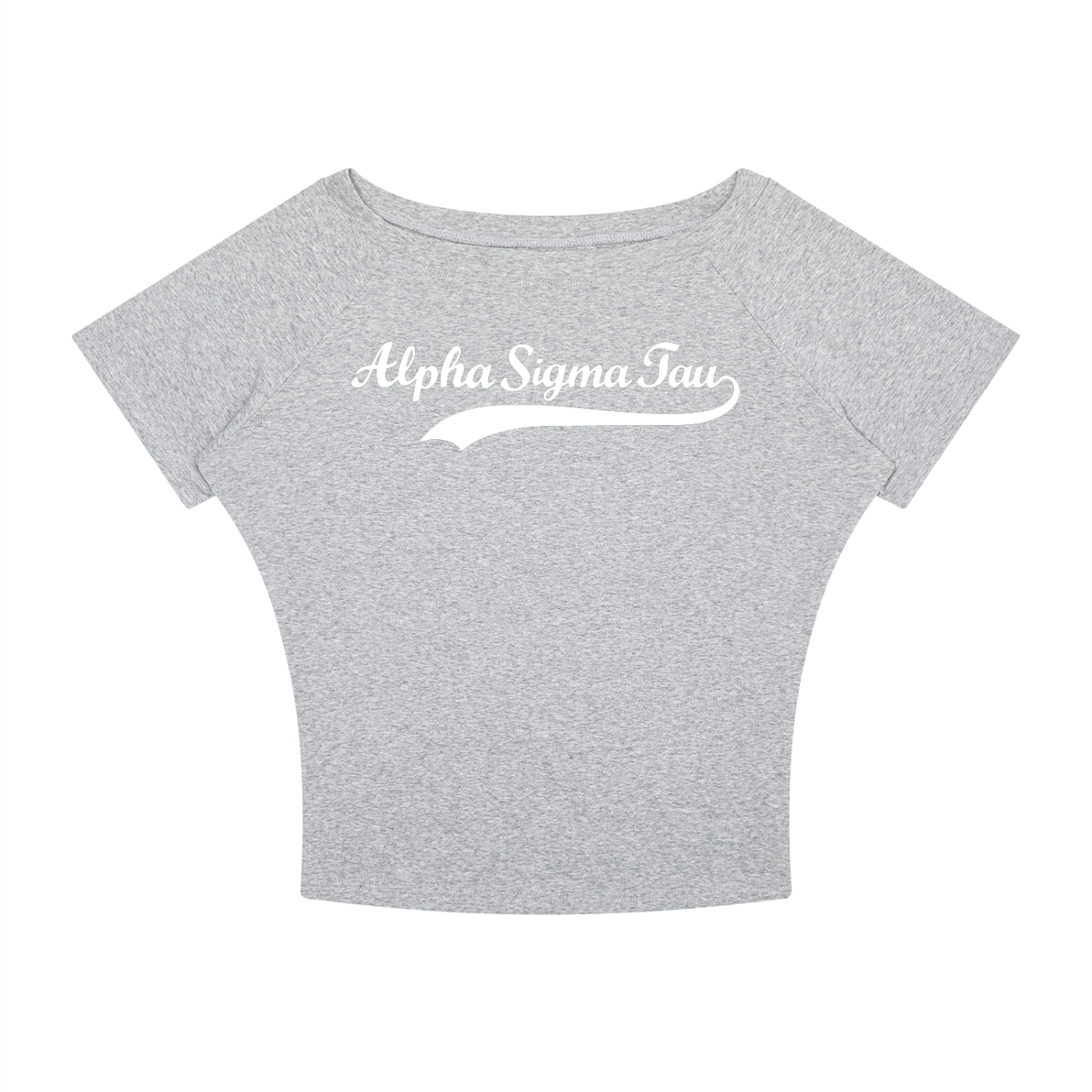 Alpha Sigma Tau Off the Shoulder Tee