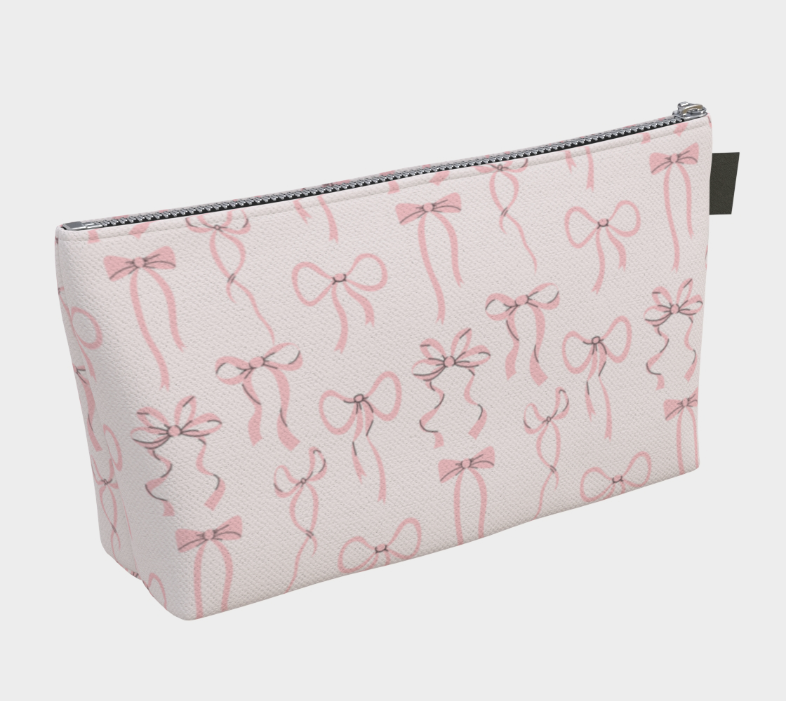 Gamma Phi Beta Personalized Bow Makeup Bag