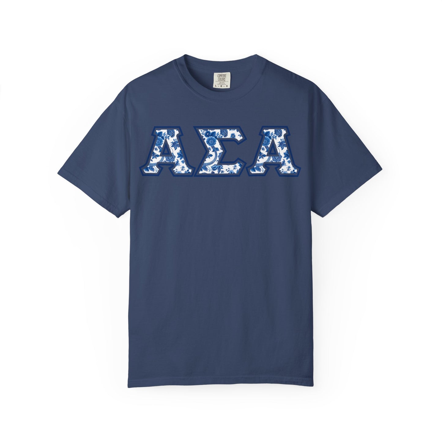 Alpha Sigma Alpha Blue Willow T Shirt - Ivy Society