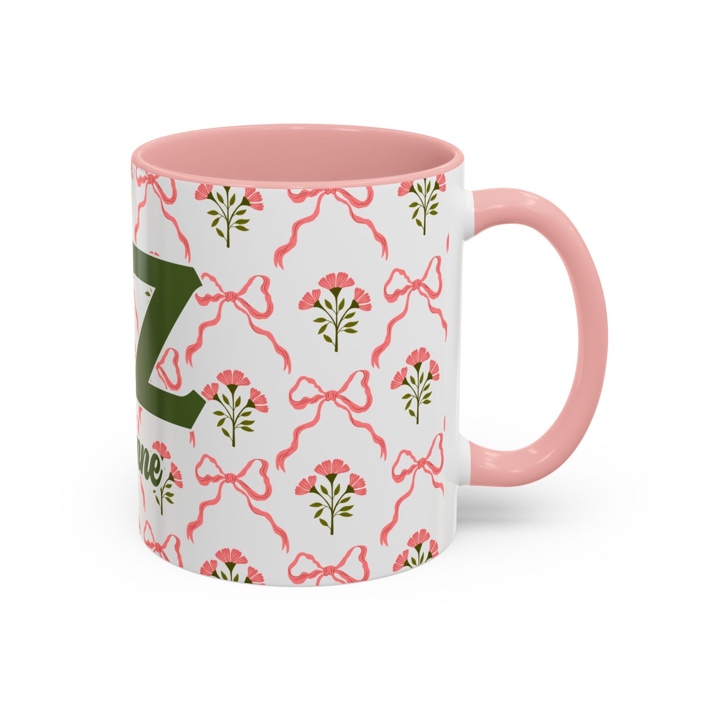 Delta Zeta Personalized Flower Mug