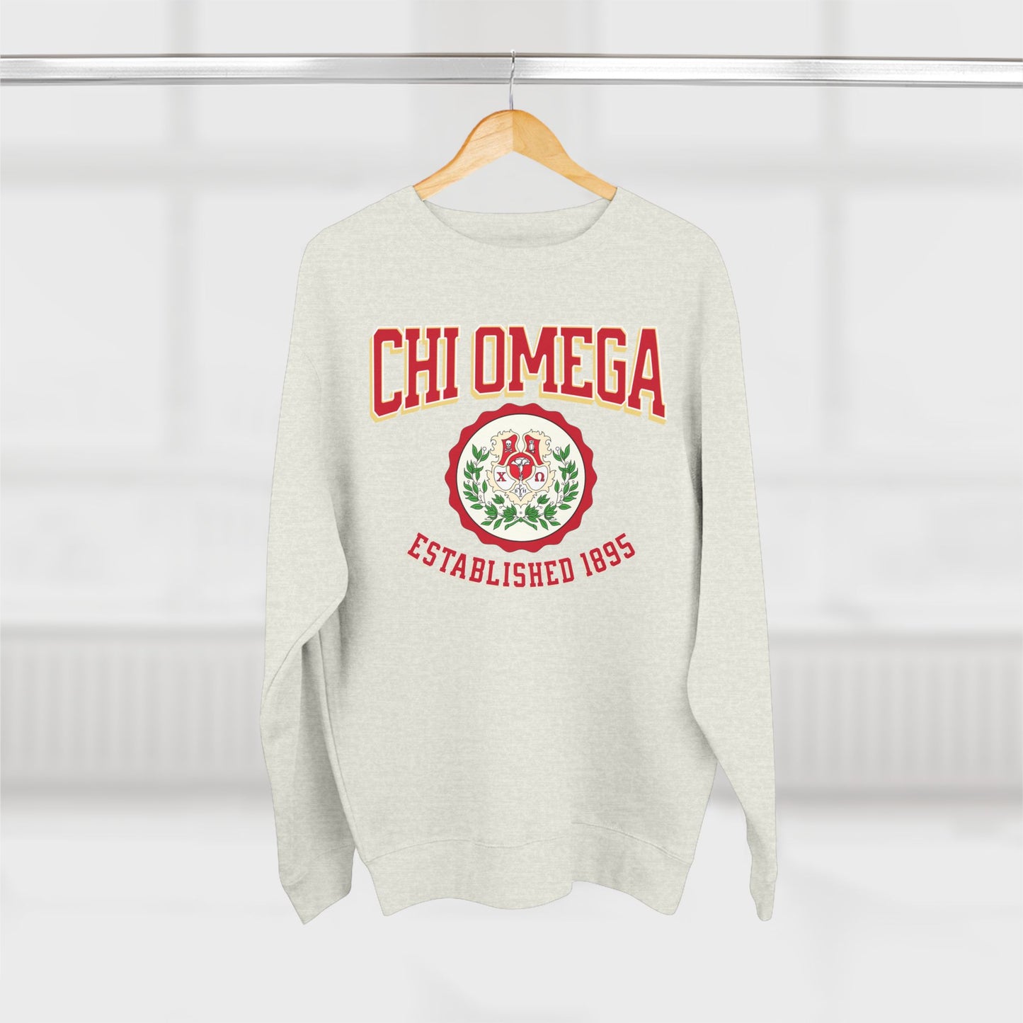 Chii Omega Crest Sweatshirt - Ivy Society