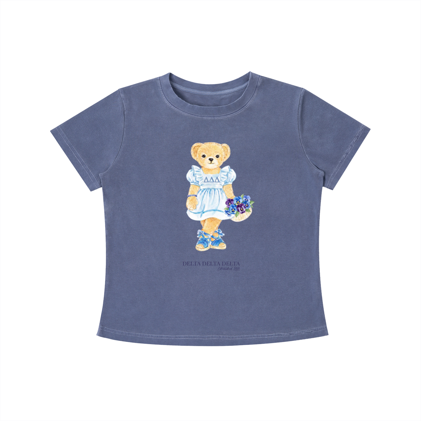Tri Delta Flower Bear T Shirt