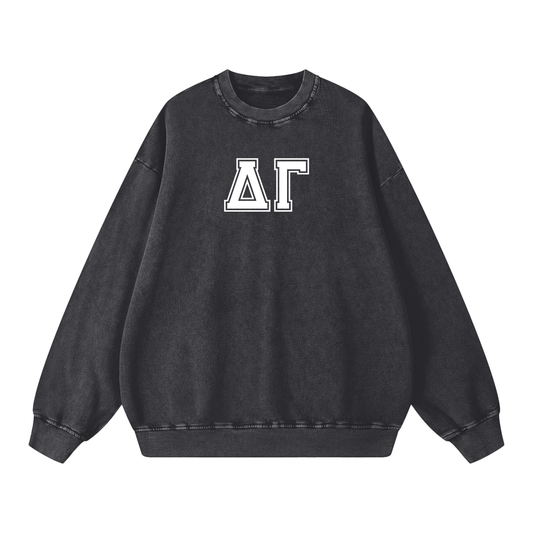 Snow Washed Oversized Sweatshirt - Ivy Society