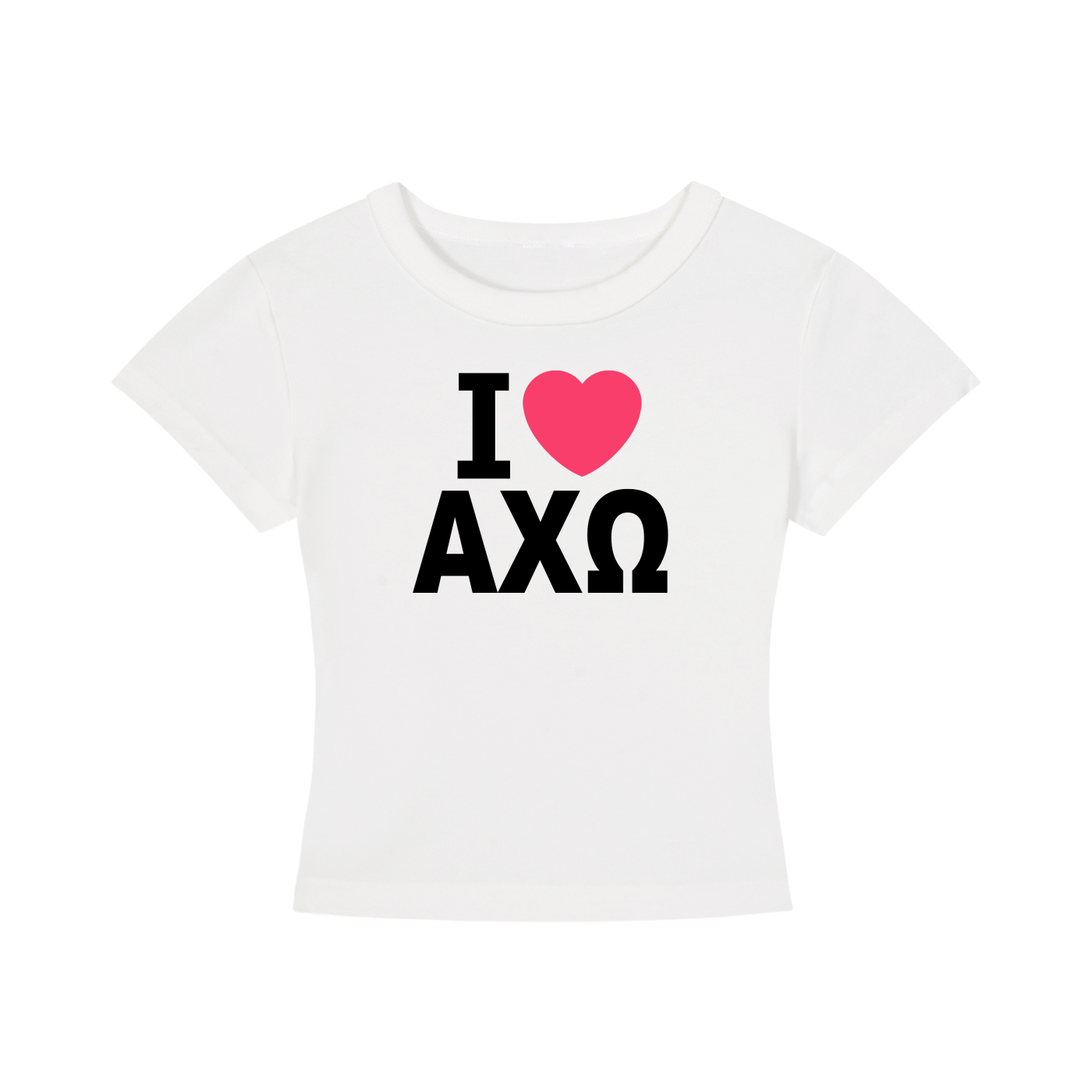 I Heart Alpha Chi Omega Baby Tee