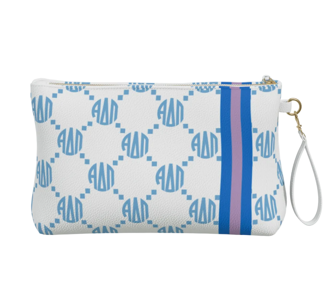 Alpha Delta Pi Print Vegan Leather Makeup Bag - Ivy Society