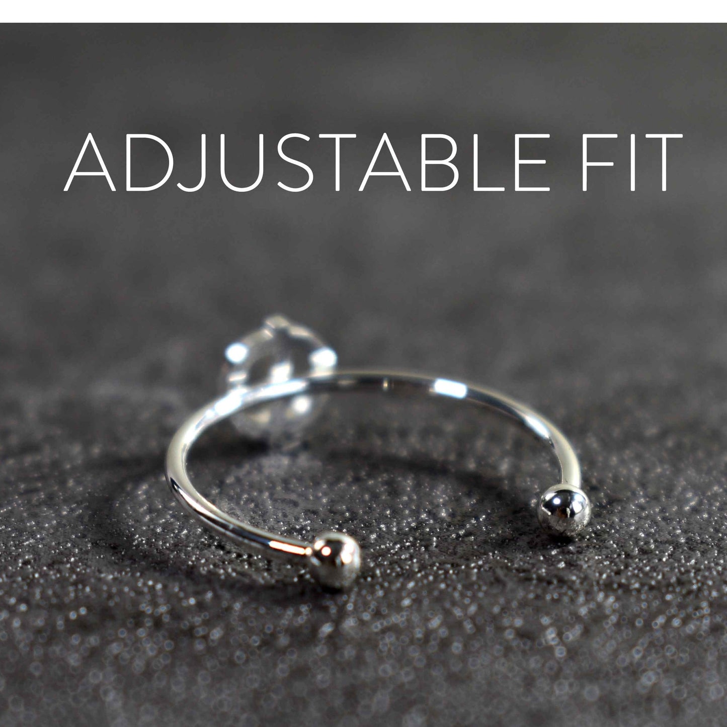 Phi Mu Silver Ring Stack - Ivy Society