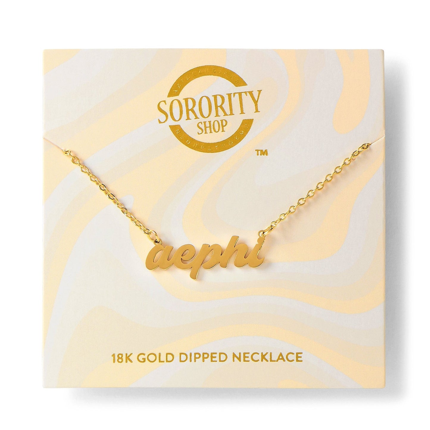 Alpha Epsilon Phi Retro Necklace - Ivy Society