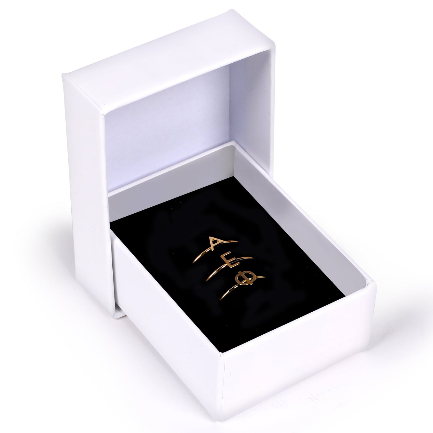 Alpha Epsilon Phi Gold Ring Stack - Ivy Society