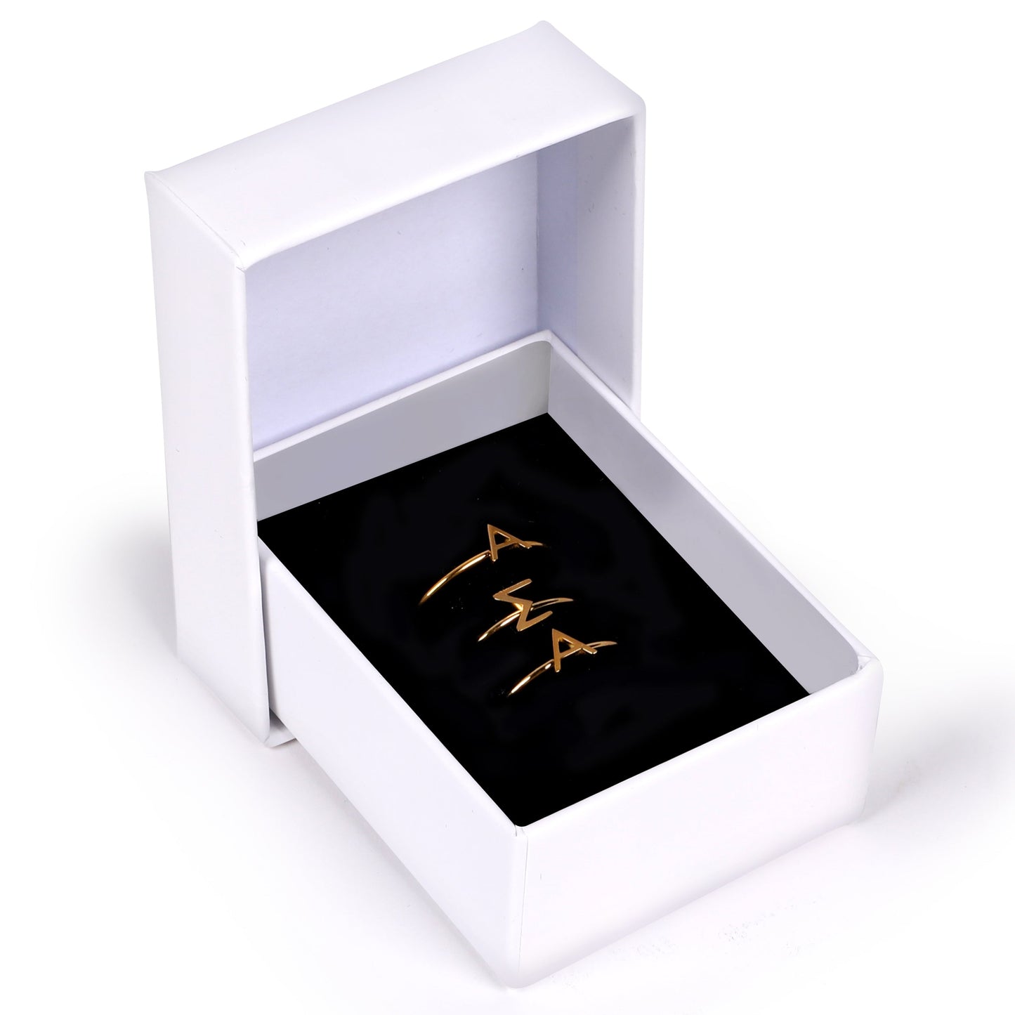 Alpha Sigma Alpha Gold Ring Stack - Ivy Society