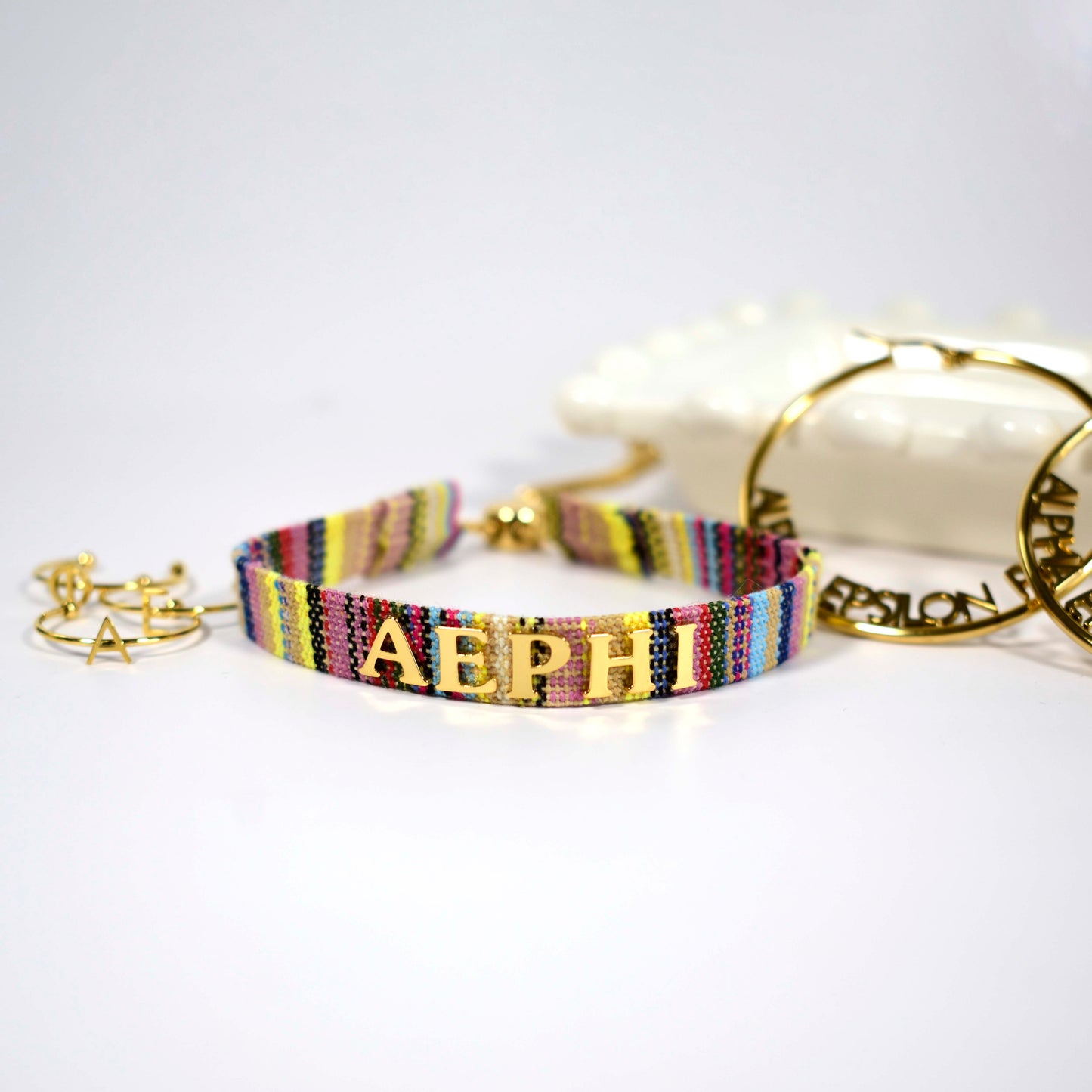 Alpha Epsilon Phi Woven Bracelet - Ivy Society