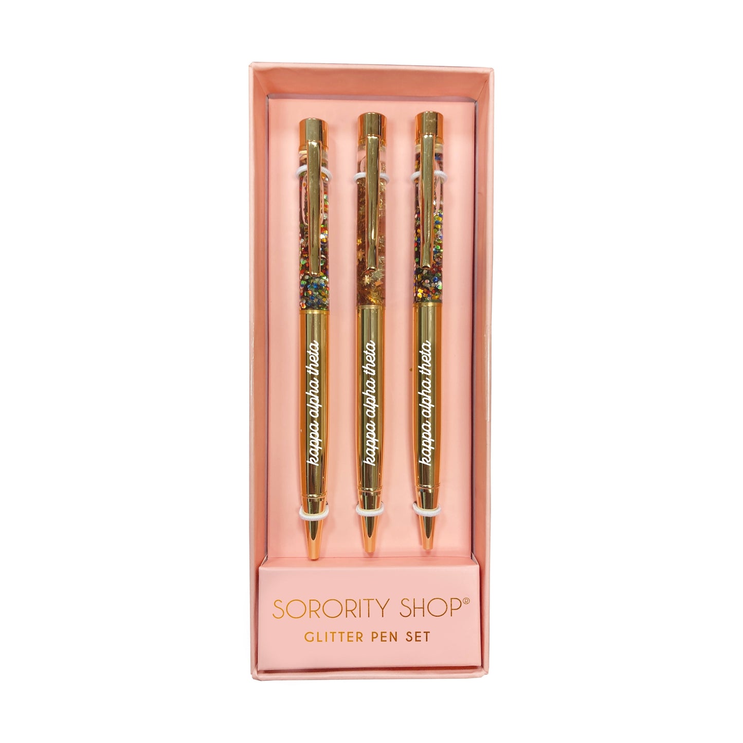 Kappa Alpha Theta Glitter Pens 3 Pack - Ivy Society