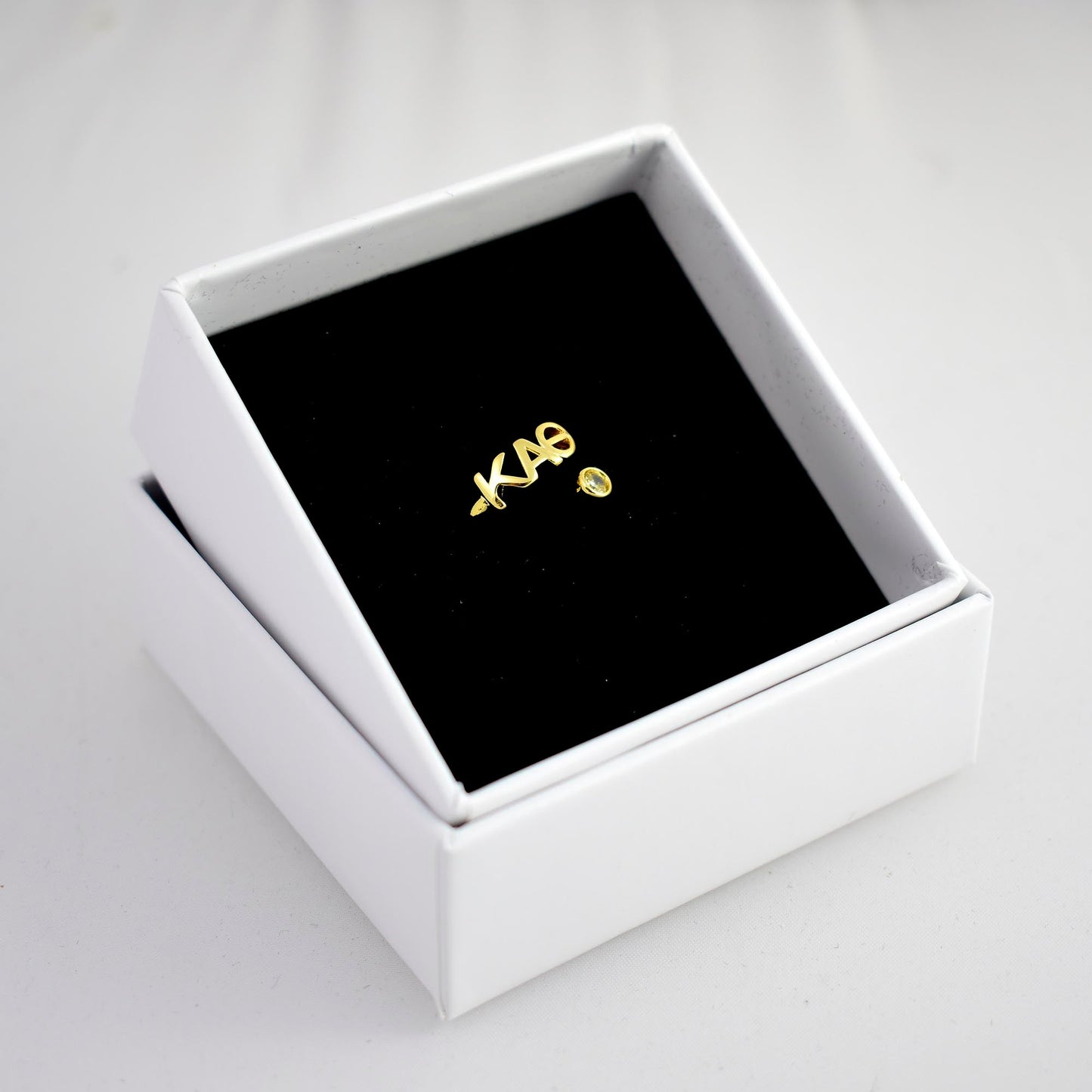Kappa Alpha Theta Gemstone Ring - Ivy Society