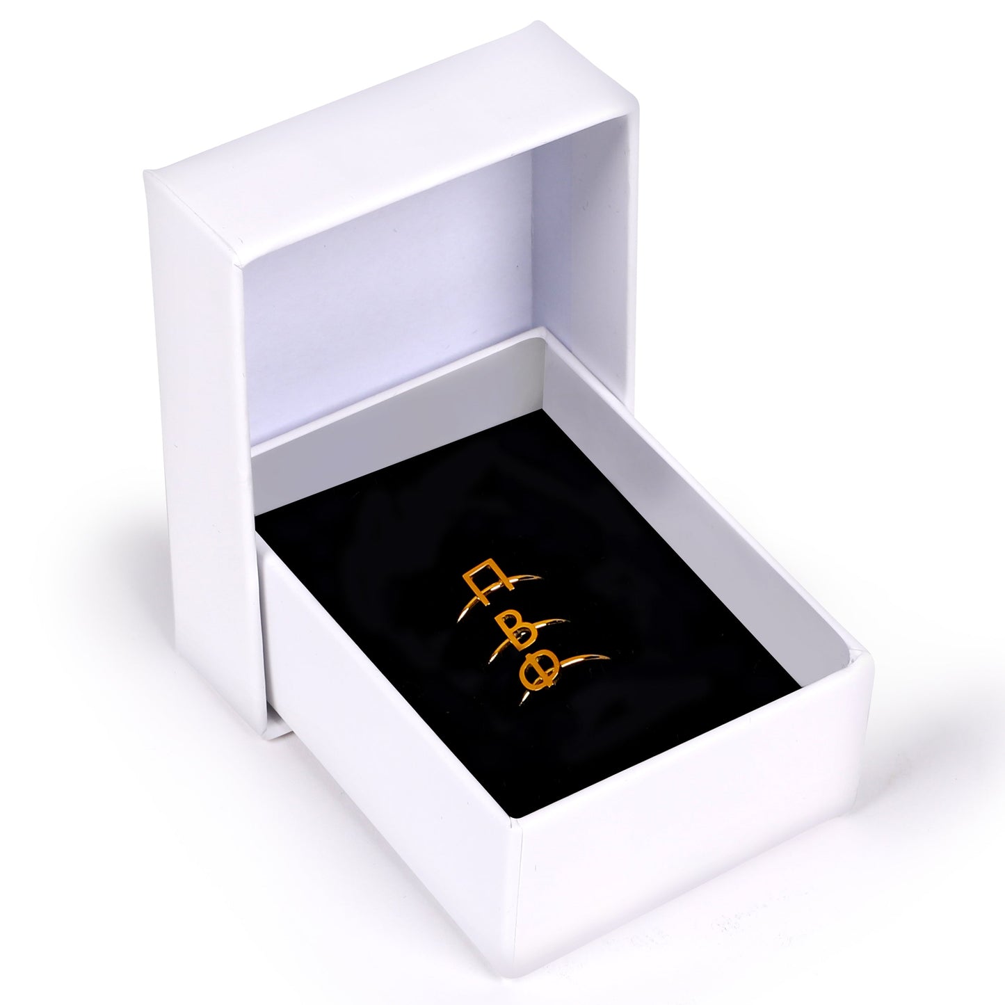 Pi Beta Phi Gold Ring Stack - Ivy Society