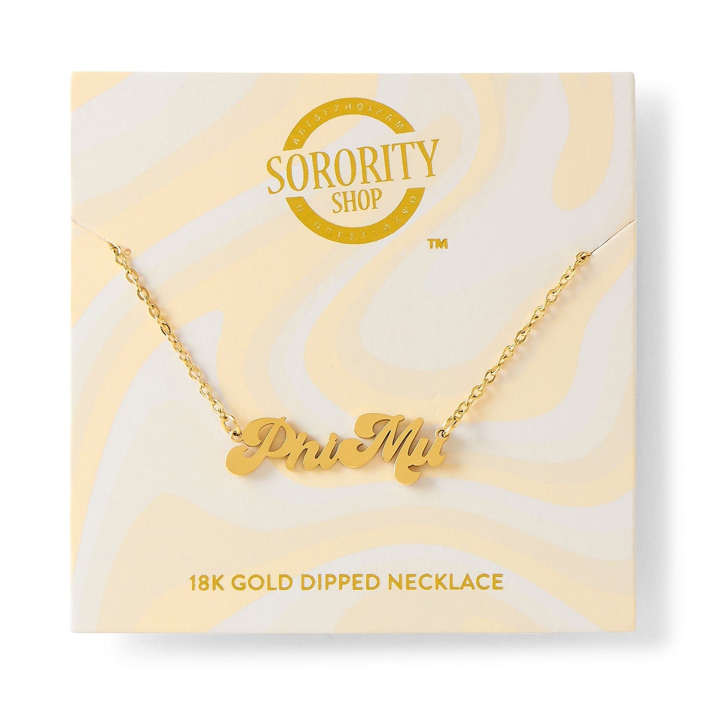 Phi Mu Retro Necklace - Ivy Society