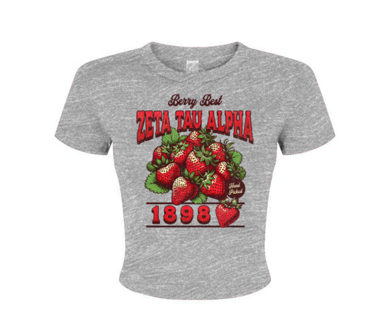 Zeta Tau Alpha Strawberry Baby Tee - Ivy Society