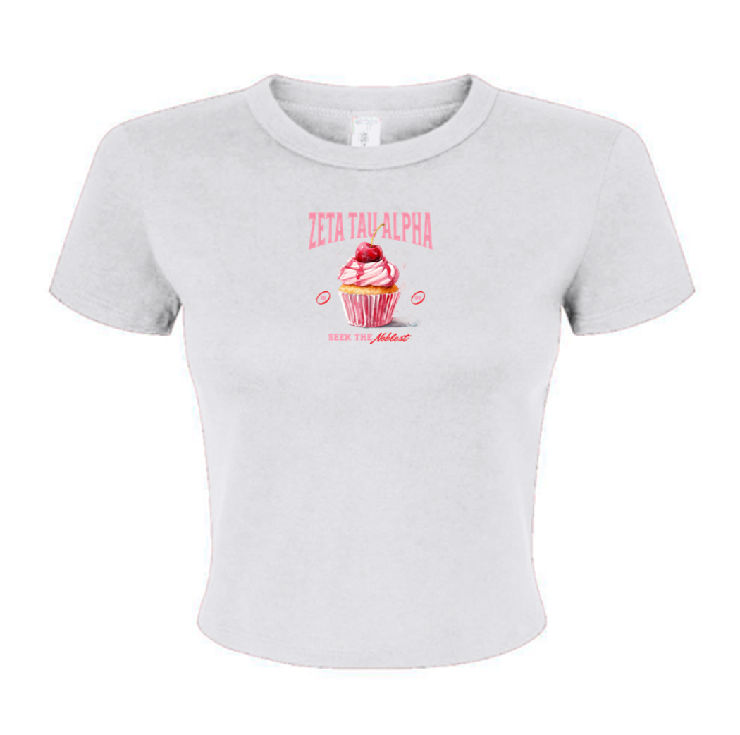 Zeta Tau Alpha Cupcake Baby Tee - Ivy Society