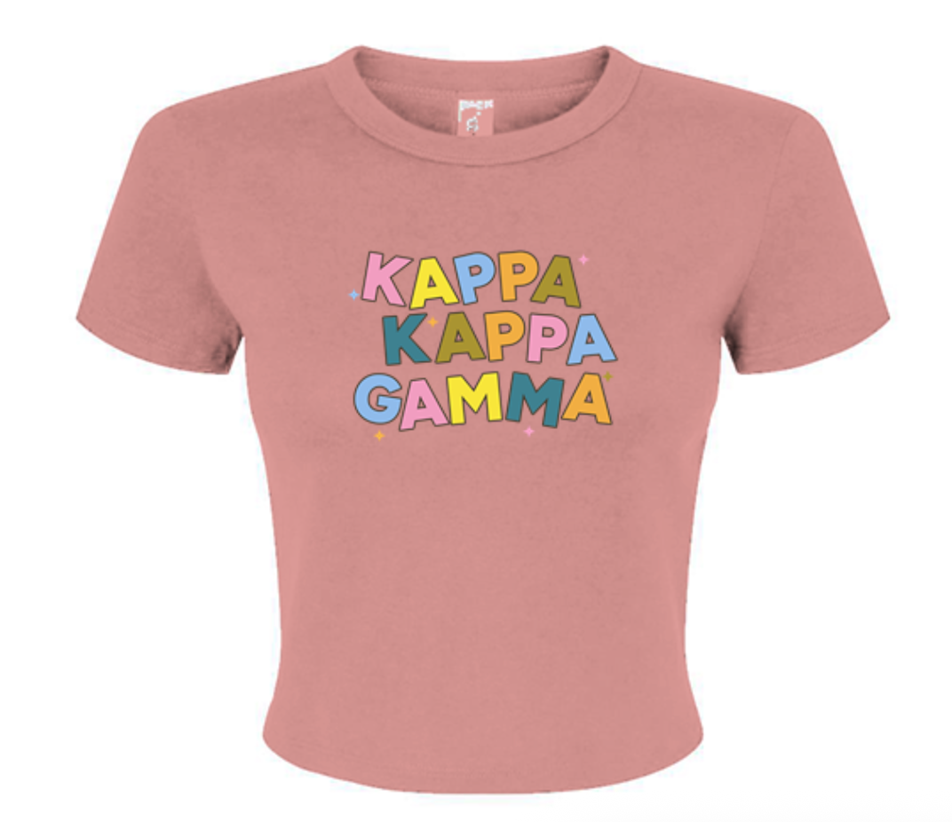 Kappa Kappa Gamma Colorful Baby Tee - Ivy Society