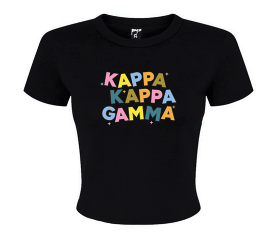 Kappa Kappa Gamma Colorful Baby Tee - Ivy Society