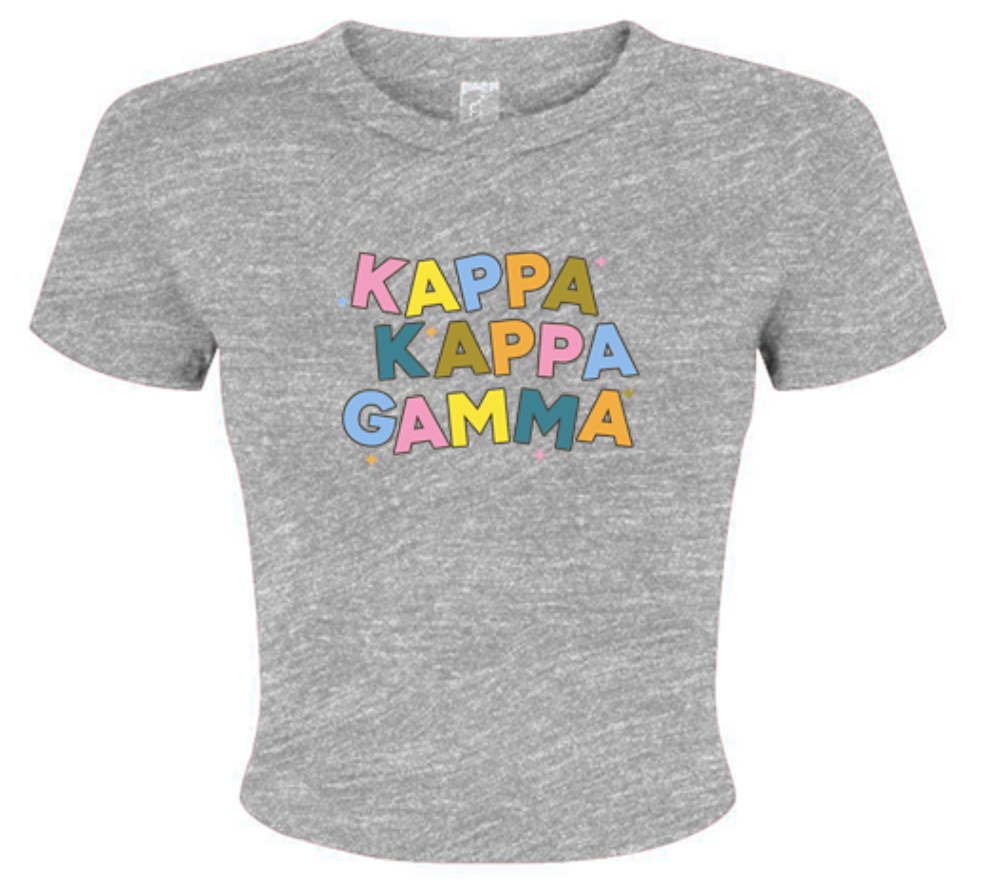 Kappa Kappa Gamma Colorful Baby Tee - Ivy Society