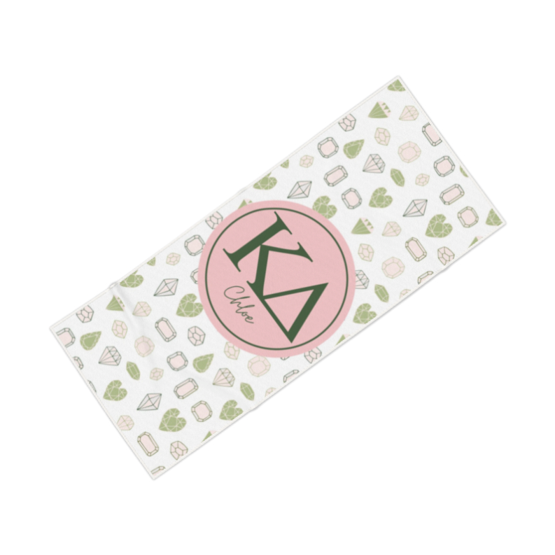 Kappa Delta Personalized Gem Beach Towel - Ivy Society