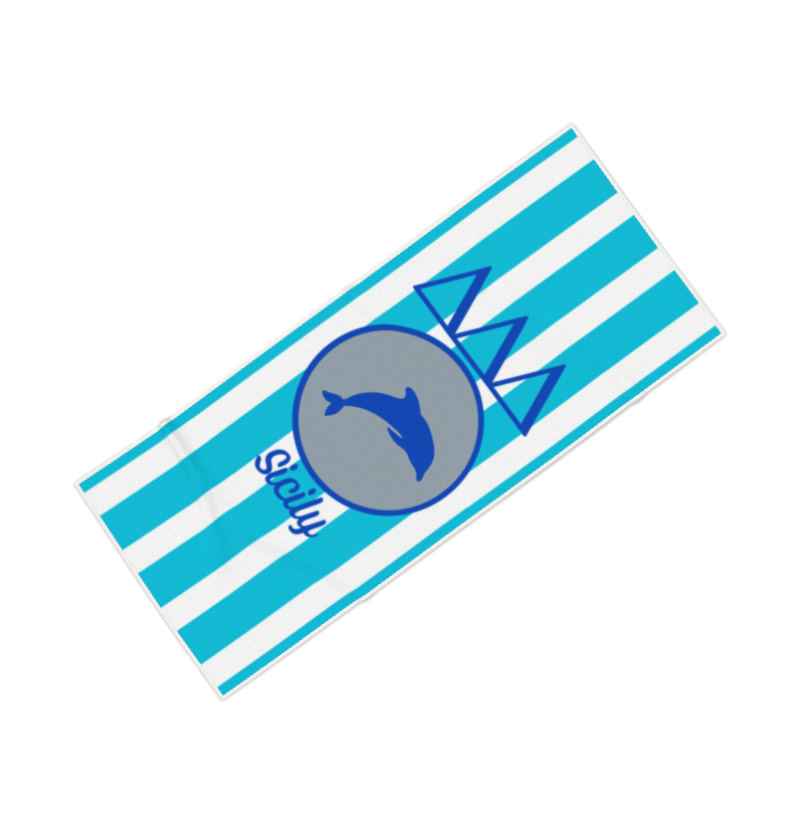 Tri Delta Personalized Dolphin Beach Towel - Ivy Society