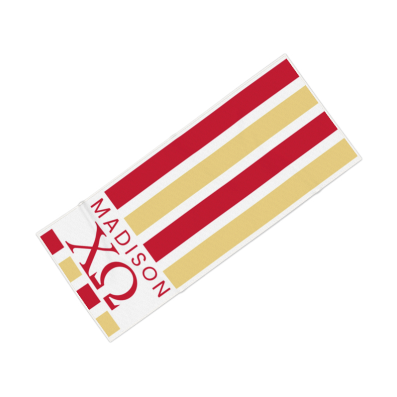 Chi Omega Personalized Stripe Beach Towel - Ivy Society
